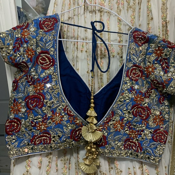 Re and new heavy lengha with hand work blouse size 40-42 - Picture 5 of 8